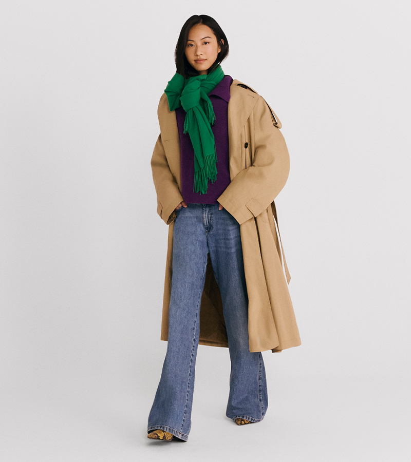 Vaqueros wide leg de tiro bajo