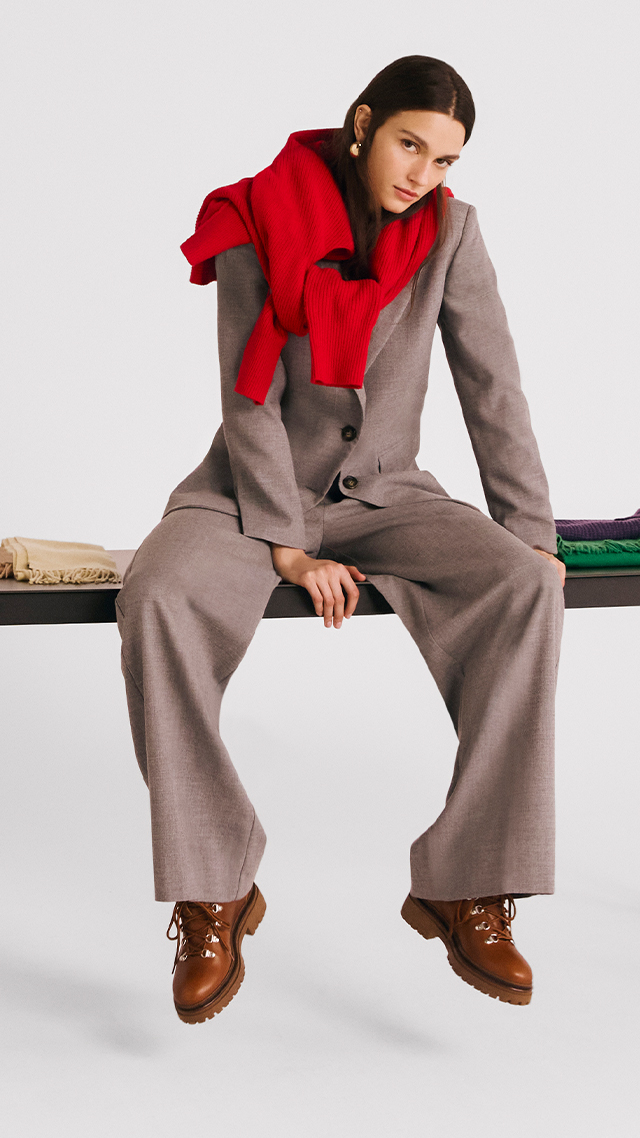 Blazer con solapa de pico