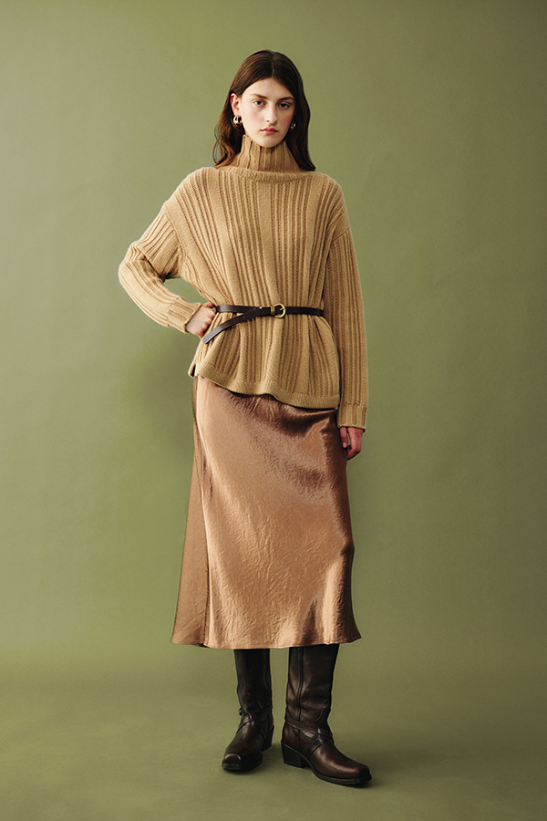 Maglia A Righe Beige Intrend