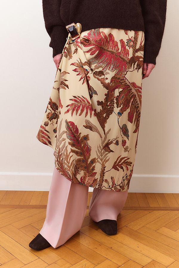 Vestido estampado con bolsillos